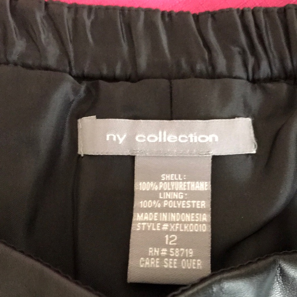 New York and Company faux leather skirt.